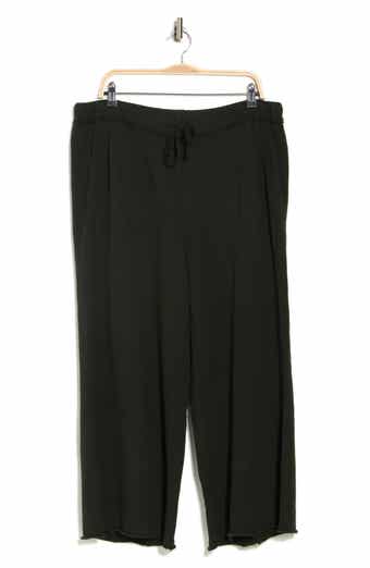 Organic Cotton French Terry Crop Wide Leg Pants