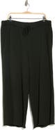 Eileen Fisher Organic Cotton French Terry Crop Wide Leg Pants
