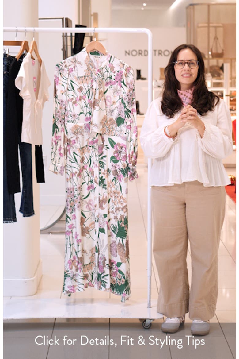 Whimsical Flora Bow Detail Shirtdress video