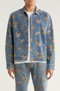 RIZORT Bouquet Denim Button-Up Shirt Jacket