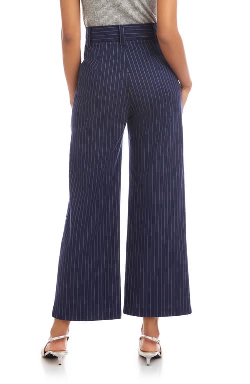 Fifteen Twenty Rylee Wide Leg Crop Pants In Blue