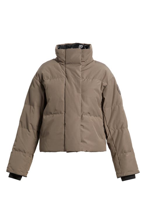 Canada Goose Grandview Black Label Cropped Puffer Jacket In Gray