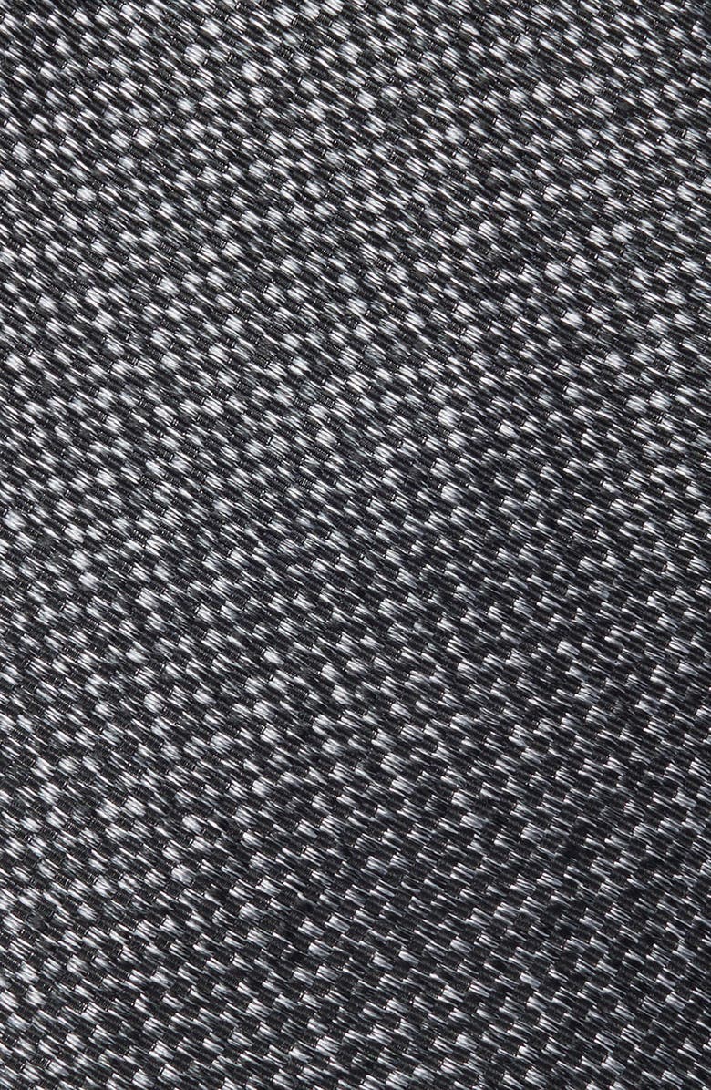 Nordstrom Jamis Mélange Silk Tie, Alternate, color, Black