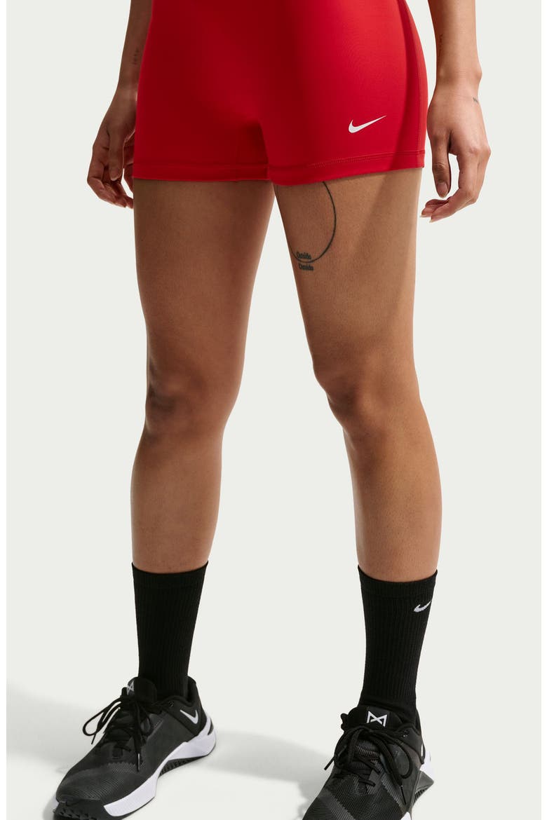 Pro Sculpt Mid-Rise Biker Shorts, Alternate, color, UNIVERSITY RED/ WHITE