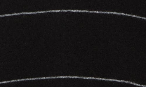 Amicale Stripe Cashmere Sweater In Black