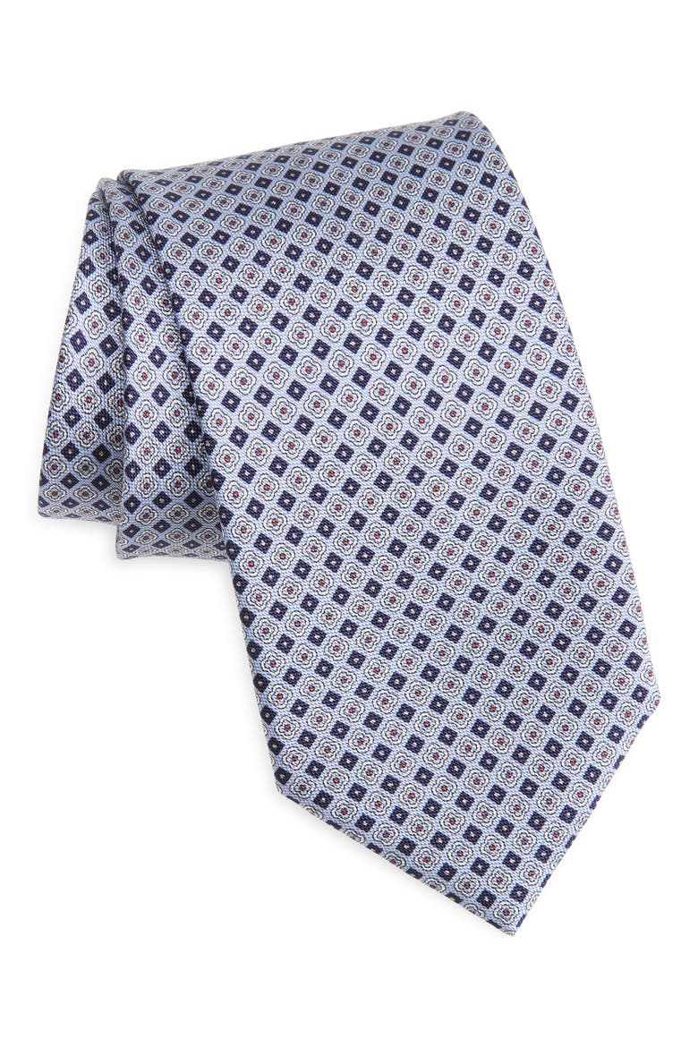 Silk Tie, Main, color, SKY BLUE/ NAVY