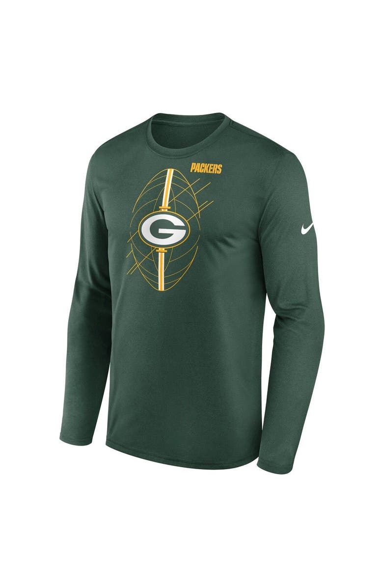 Nike Men's Nike Green Green Bay Packers Legend Icon Long Sleeve T-Shirt, Alternate, color,