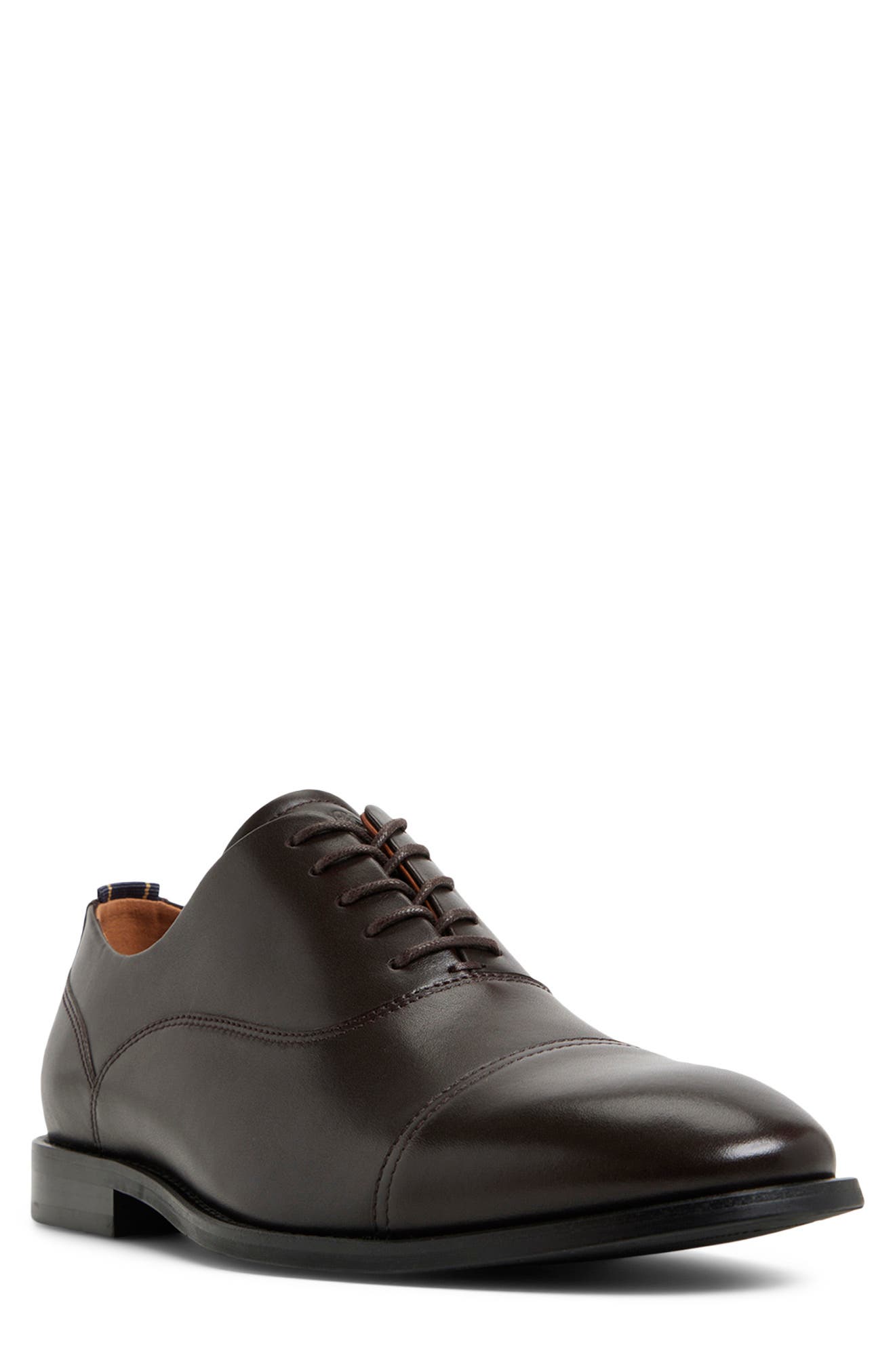 Brooks Brothers Cassel Cap Toe Oxford in Dark Brown 