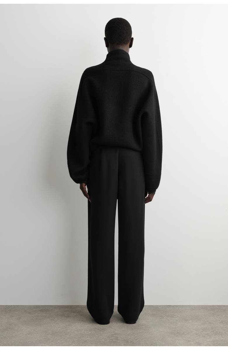 COS Tailored Regular-Fit Straight-Leg Pants, Alternate, color, Black