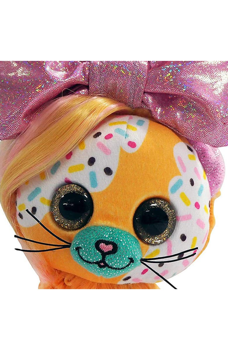 Little Bow Pets 6 Inch Plush Butterscotch Bow Pet Cat, Alternate, color, Multicolored