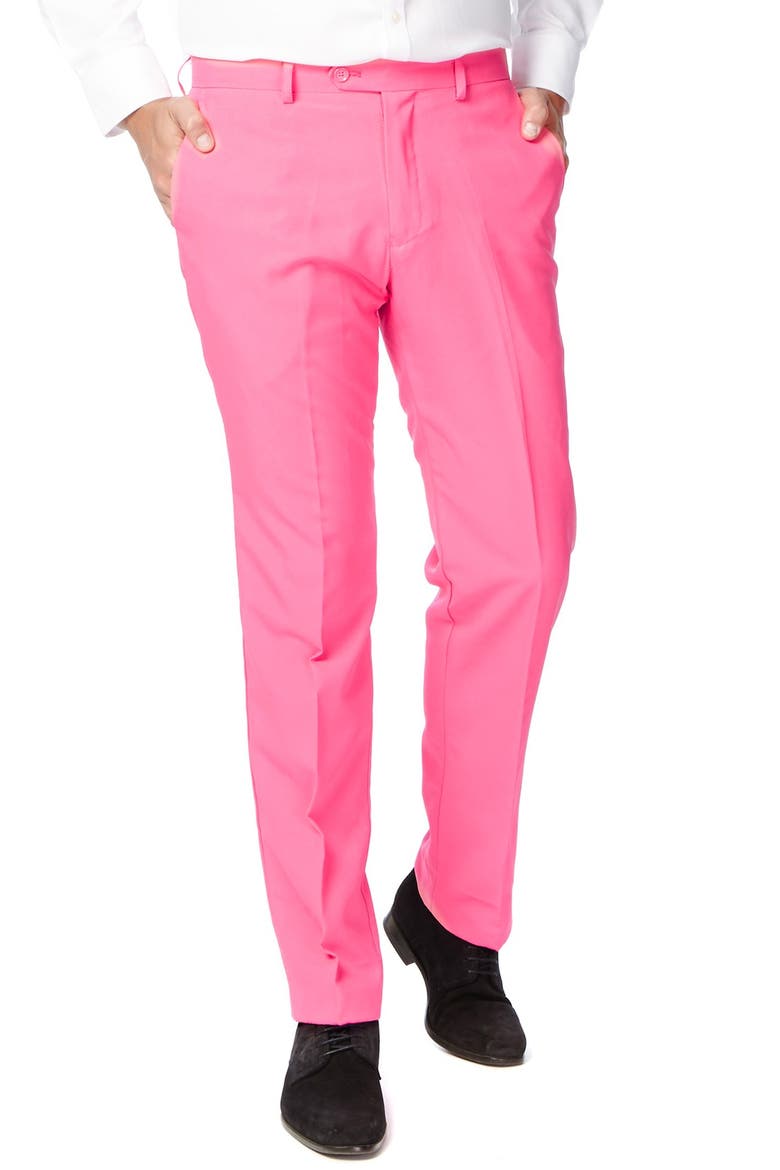 Mr. Pink Slim Fit Two-Piece Suit & Tie Set, Alternate, color, PINK