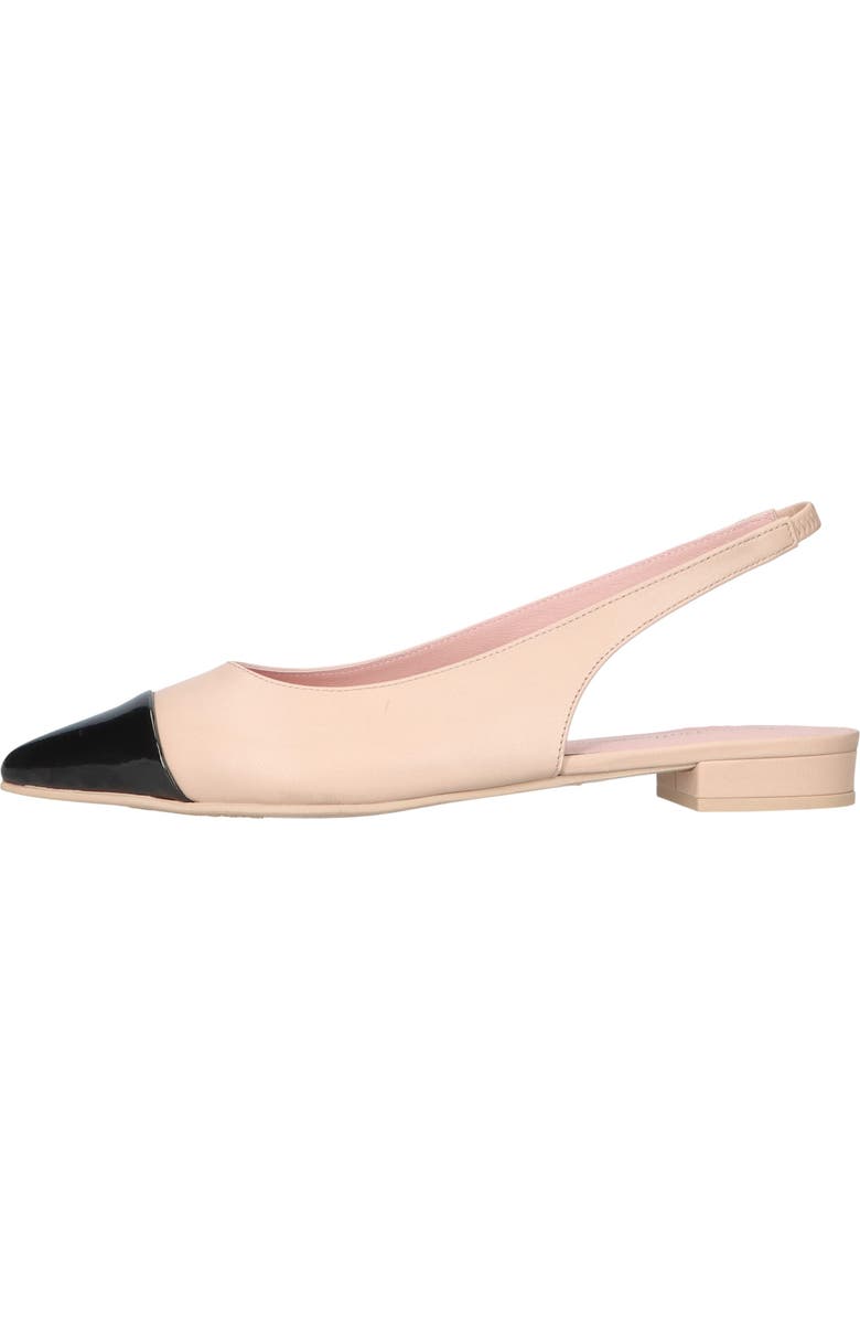 Pretty Ballerinas Pointed Toe Heeled Slingback, Main, color, Beige