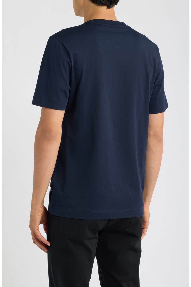 Thompson Solid Cotton T-Shirt, Alternate, color, DARK BLUE