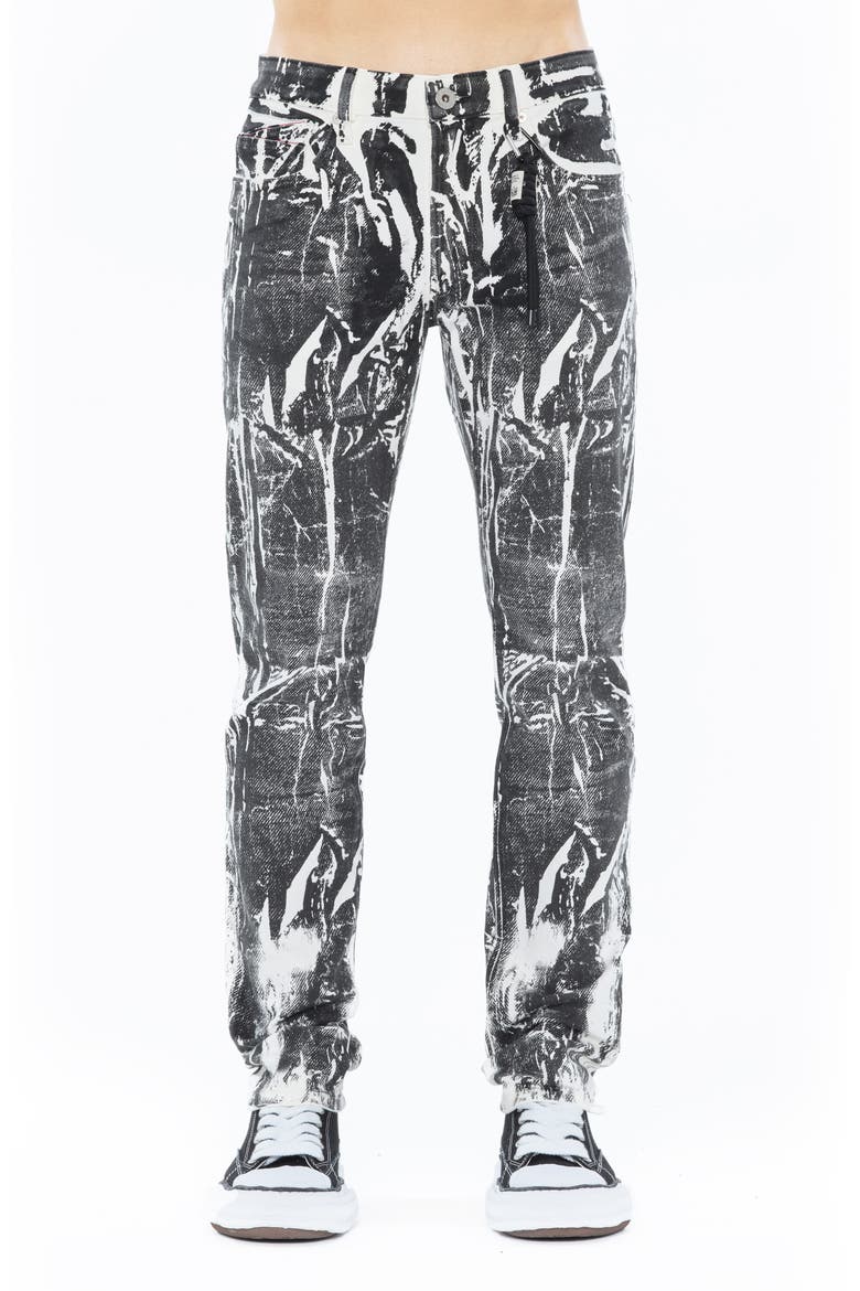 Rocker 602 Slim Fit Jeans, Main, color, WHITE/BLACK