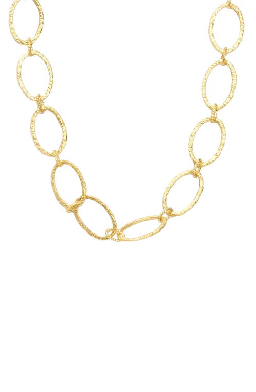 Armenta Textured Link Necklace In Gold