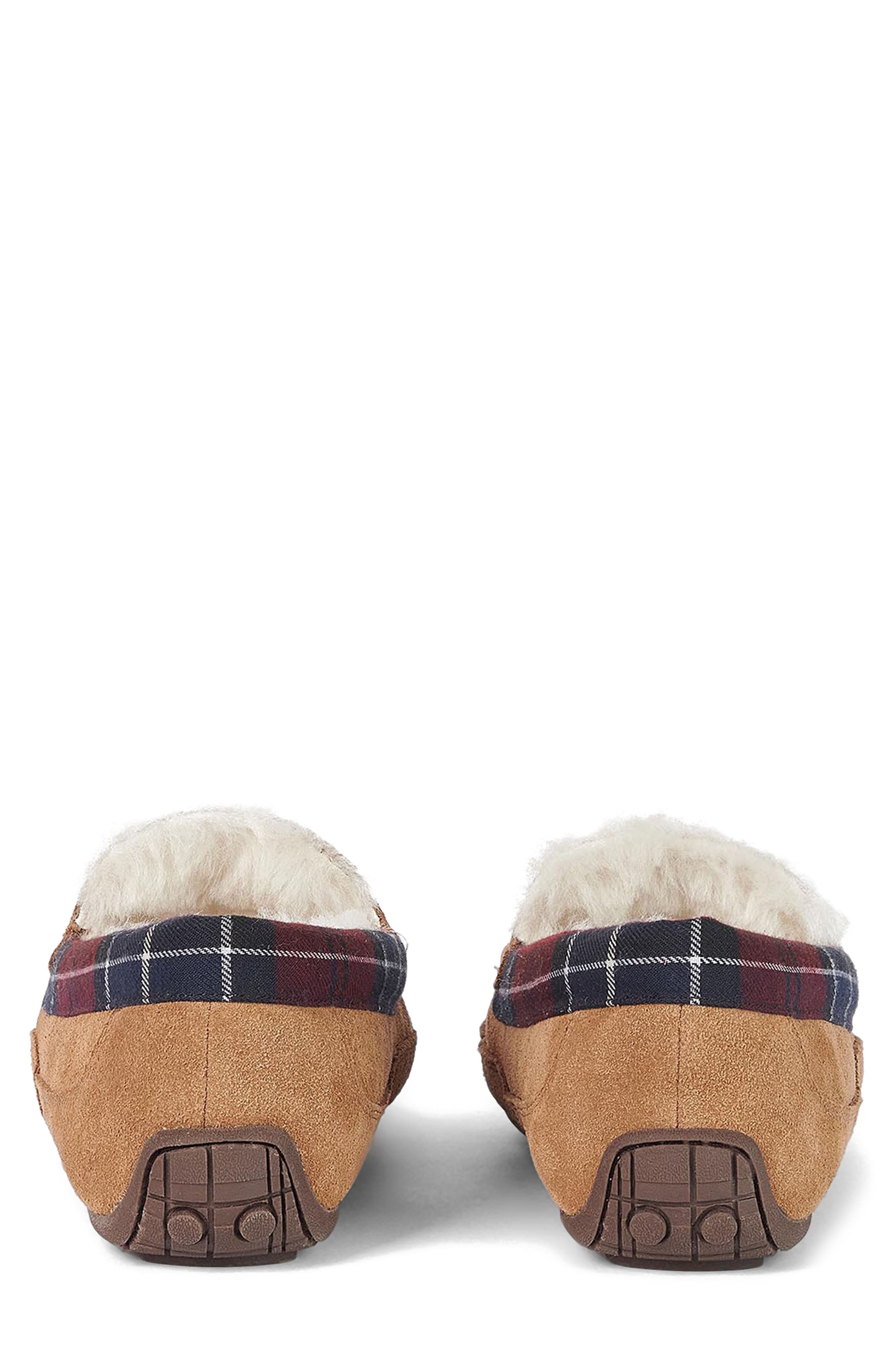 Barbour Martin Faux Shearling Slipper, Alternate, color, Camel