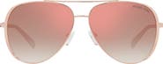 Michael Kors Chelsea Bright 60mm Aviator Sunglasses