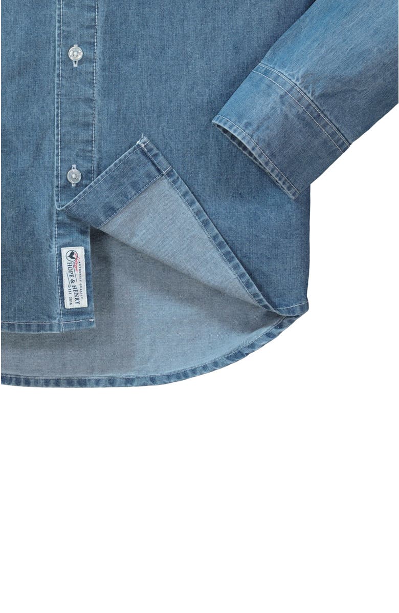 Hope & Henry Men's Chambray Button Down Shirt, Alternate, color, 