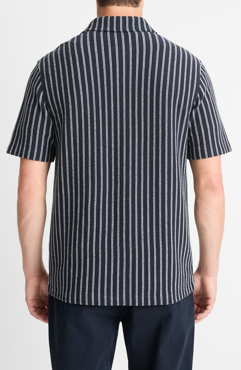 Vince Bouclé Short Sleeve Button-Up Shirt, Alternate, color, 