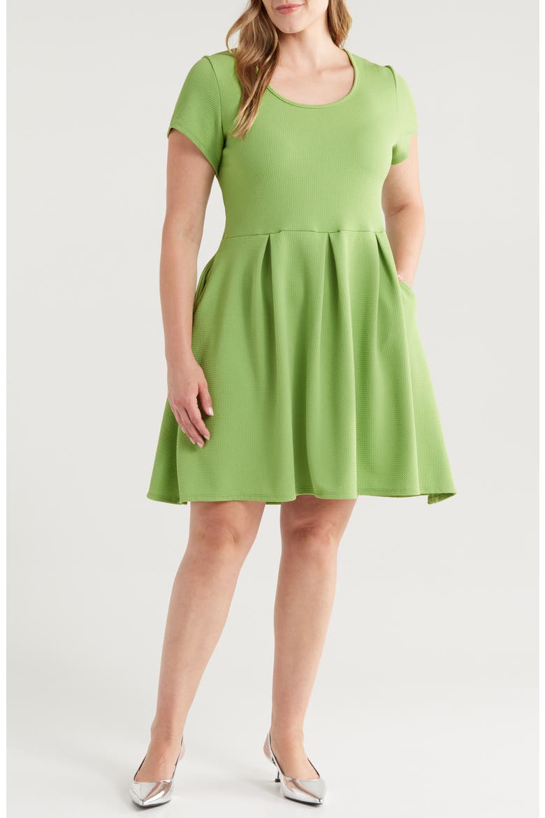 Scoop Neck Knit Dress, Main, color, KIWI