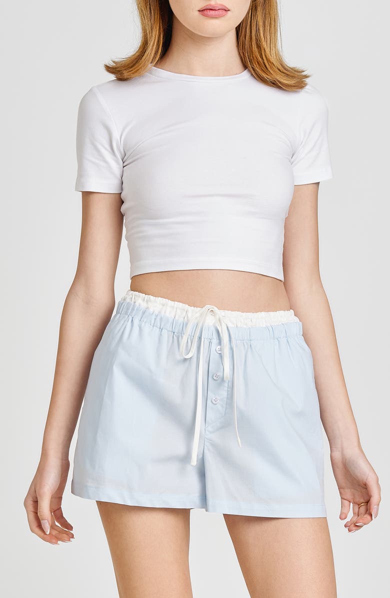 WAYF Tabitha Drawstring Shorts, Alternate, color, Blue