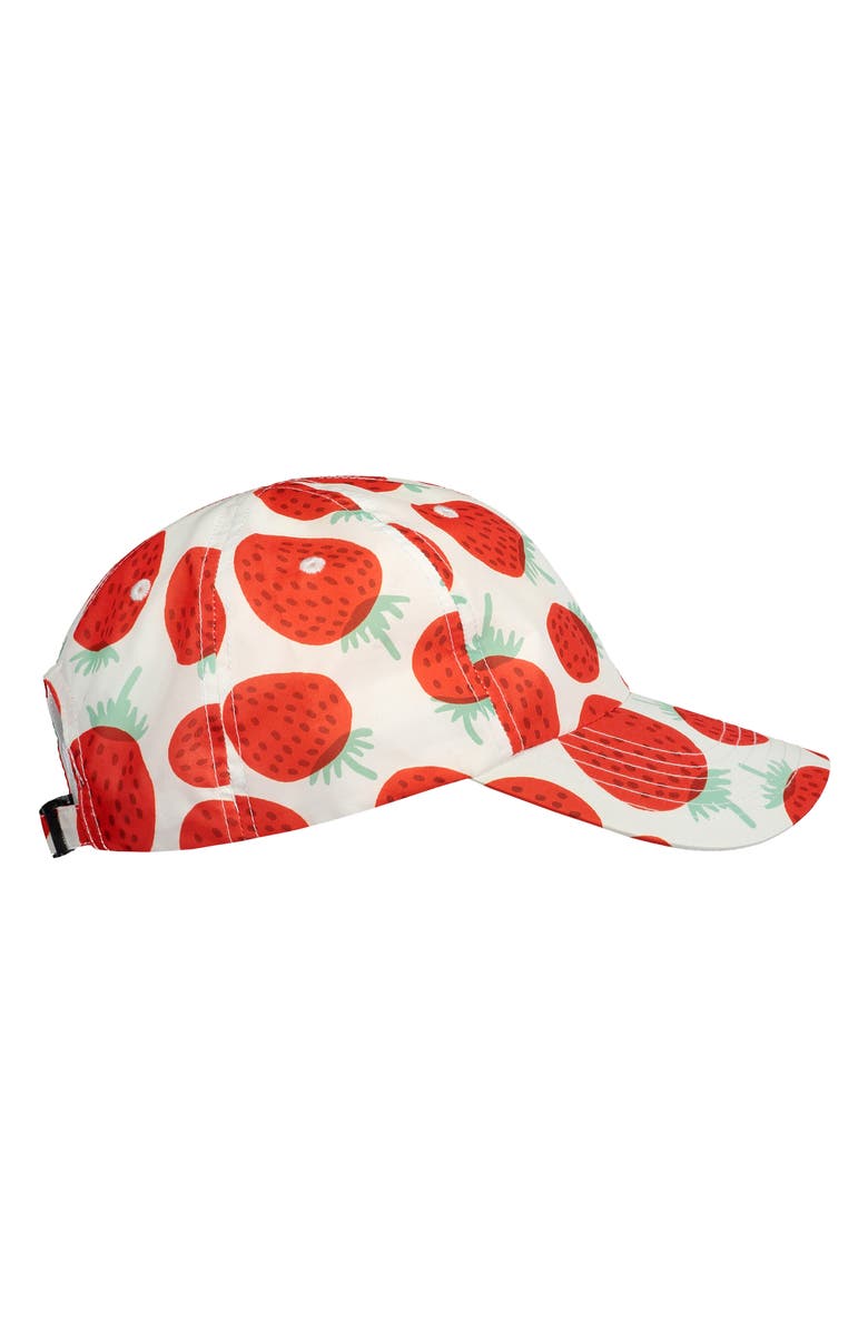 Marimekko Varhain Mansikka Strawberry Print Baseball Cap, Alternate, color,