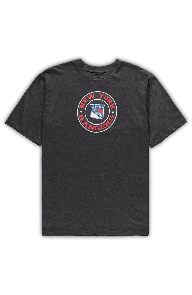 CONCEPTS SPORT Men's Concepts Sport Blue/Heathered Charcoal New York Rangers Big & Tall T-Shirt & Shorts Sleep Set, Alternate, color, Blue