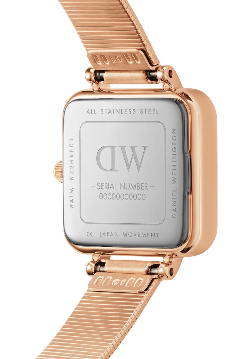 Quadro Studio Bracelet Watch, 22mm, Alternate, color, ROSE GOLD