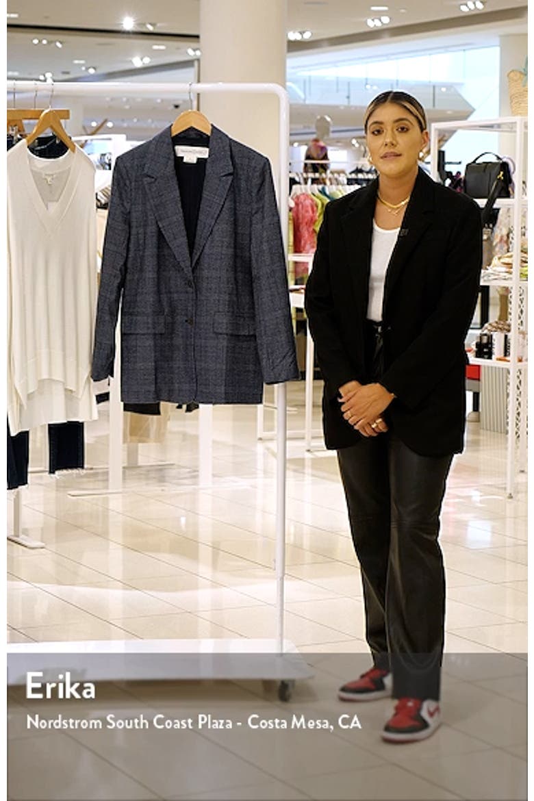 Plaid Two Button Blazer video
