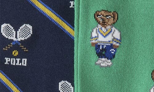 Polo Ralph Lauren Assorted 2-pack Polo Athletic Club Mini Bears Crew Socks