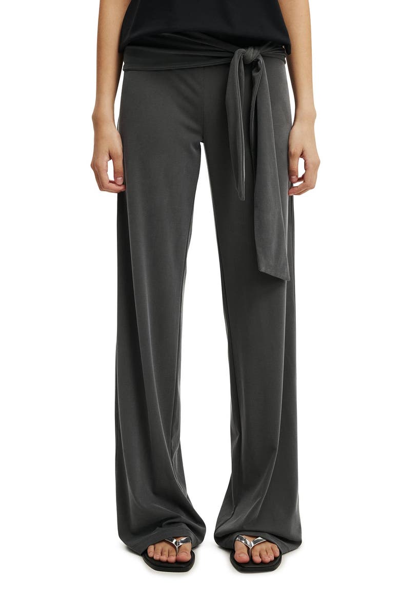Women's Honey Tie Pant, Main, color, Charcoal