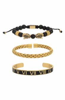 Men's Set of 3 Mickey Beaded Bracelets