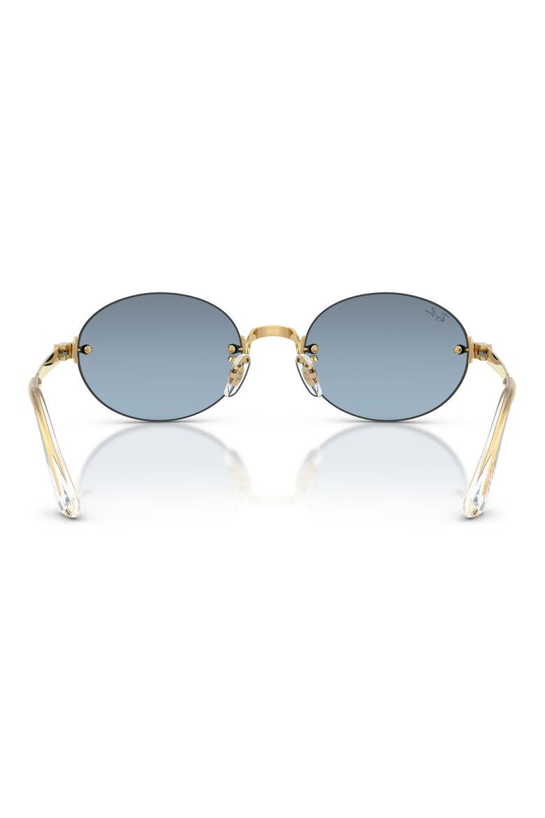 x A$AP Rocky 54mm Gradient Oval Sunglasses, Alternate, color, ARISTA / BLUE DARK GREY