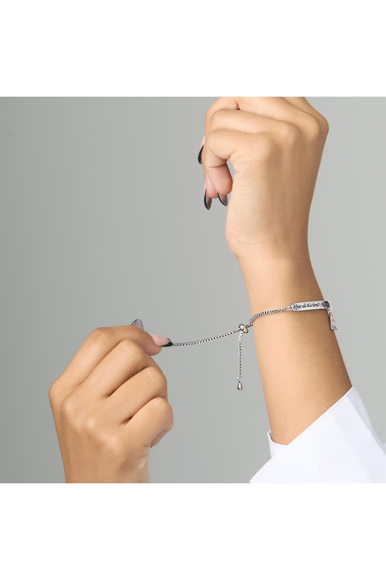 Always Bracelet for Women with Deathly Hallows Charm, Alternate, color, Metallic Silver