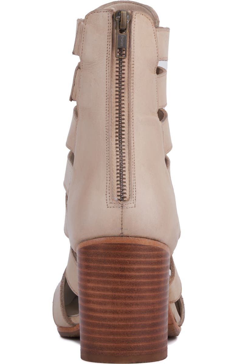 VINTAGE FOUNDRY Vivi Caged Block Heel Bootie, Alternate, color, Ivory