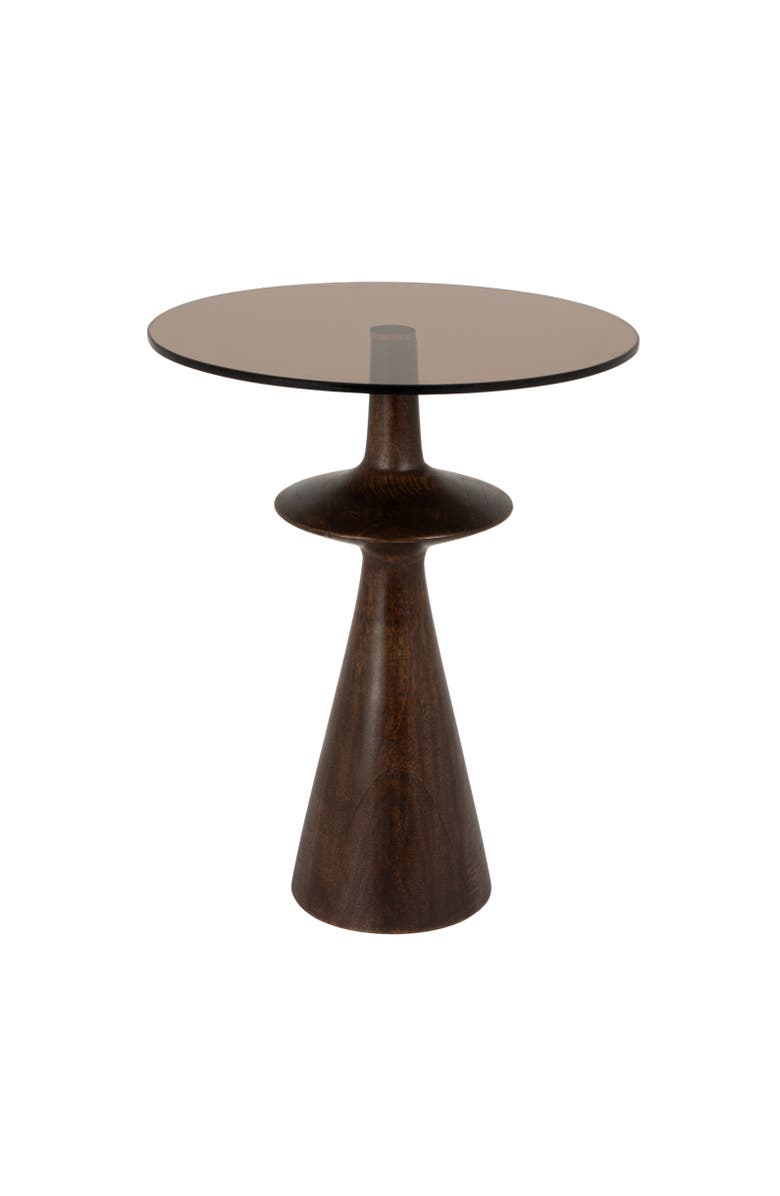Olive Grove Round Accent Table, Main, color, Brown