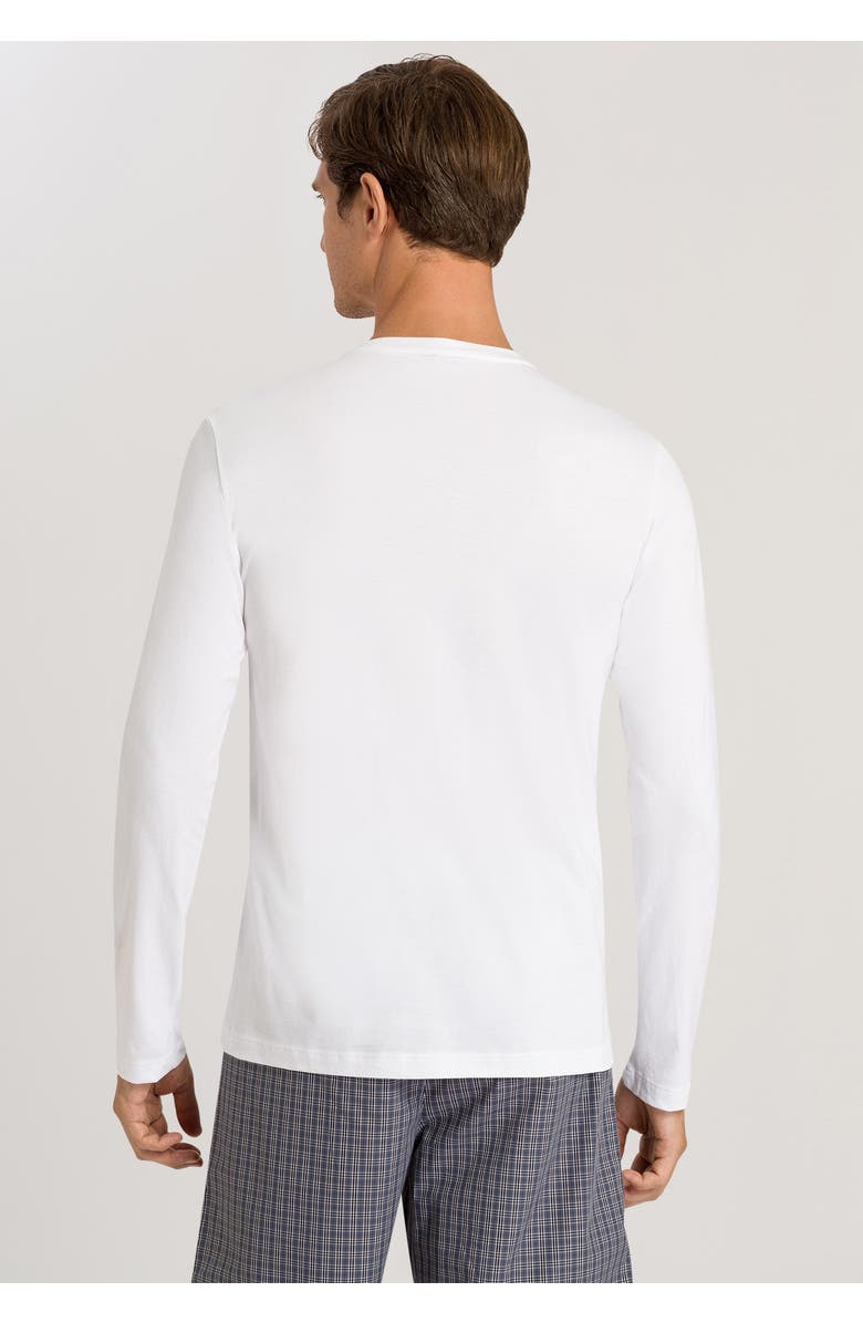 Hanro Living Cotton Crew Neck Top, Alternate, color, White