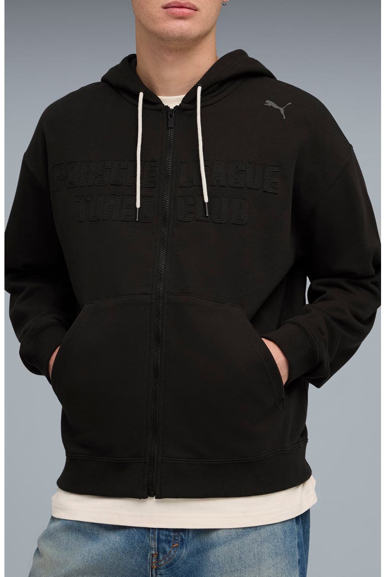 Porsche League Zip Hoodie, Main, color, PUMA BLACK