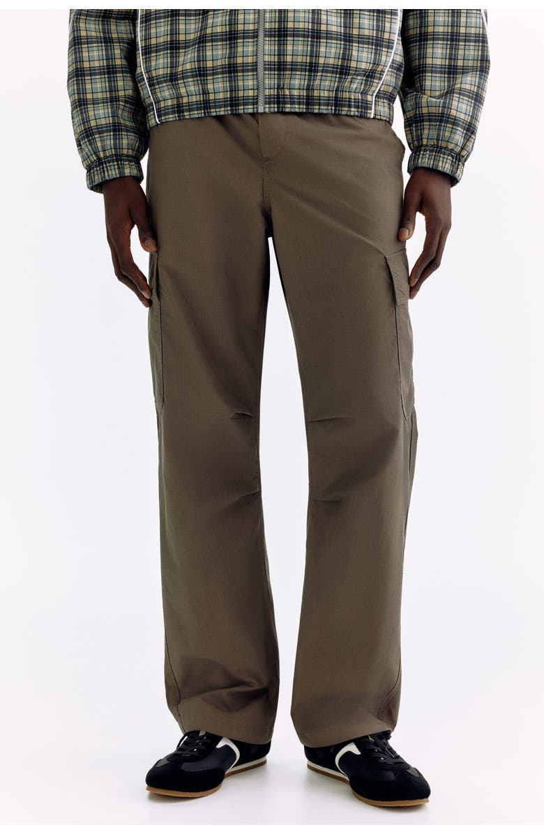 H&M Regular Fit Cargo Trousers, Alternate, color, Taupe