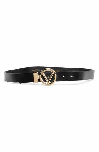 Valentino by Mario Valentino Adela ロゴレザーベルト VALENTINO BY MARIO VALENTINO Adela Logo Buckle Belt