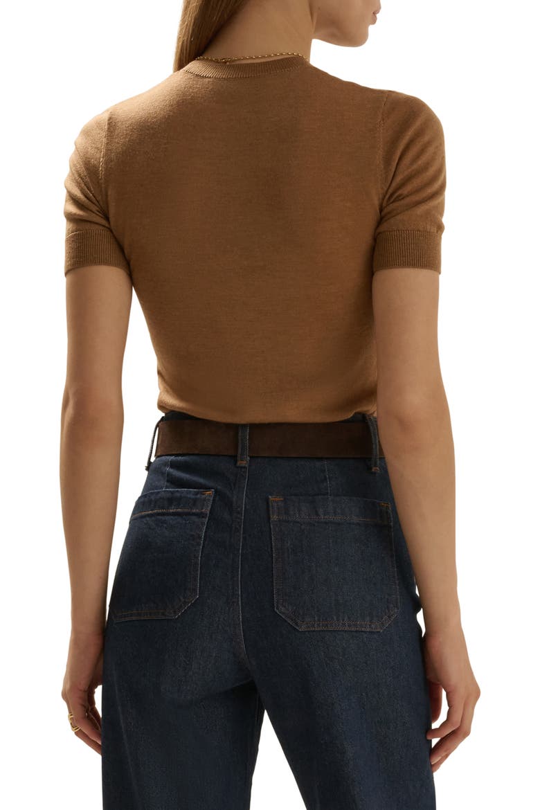 The Good Sport Wool Top, Alternate, color, CAMEL