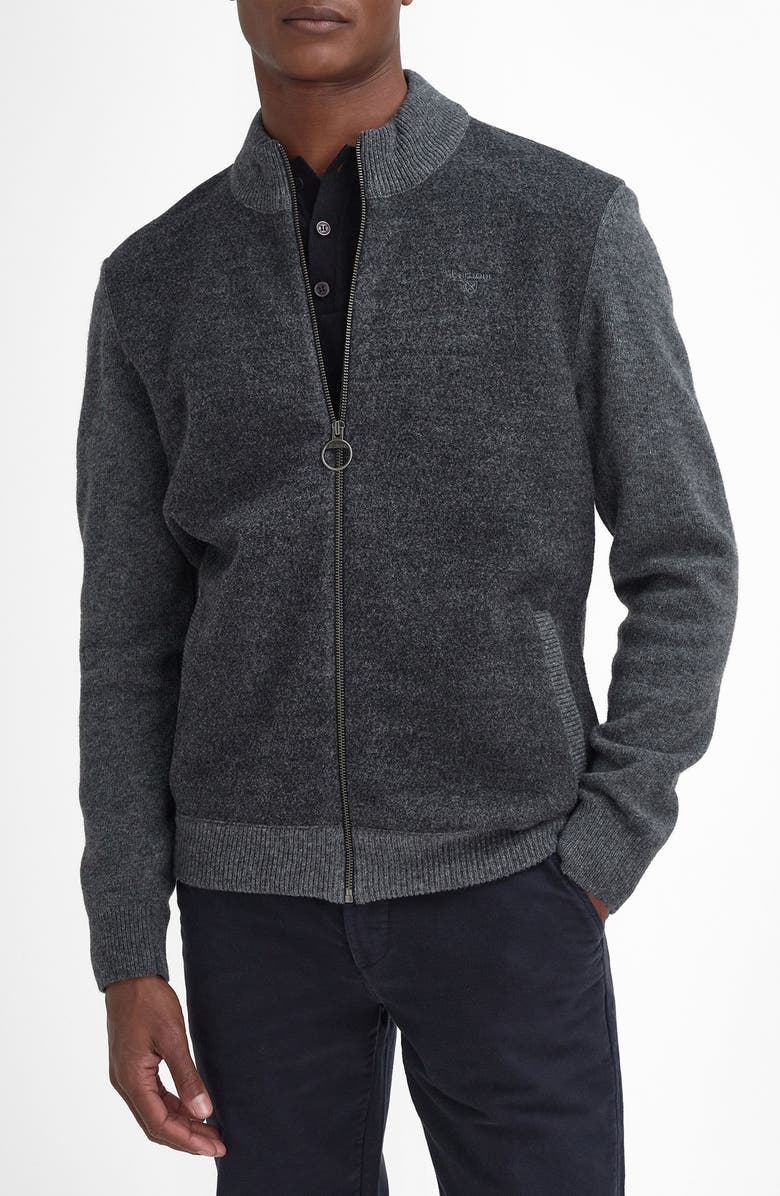 Barbour Balwen Zip Front Cardigan, Main, color, 