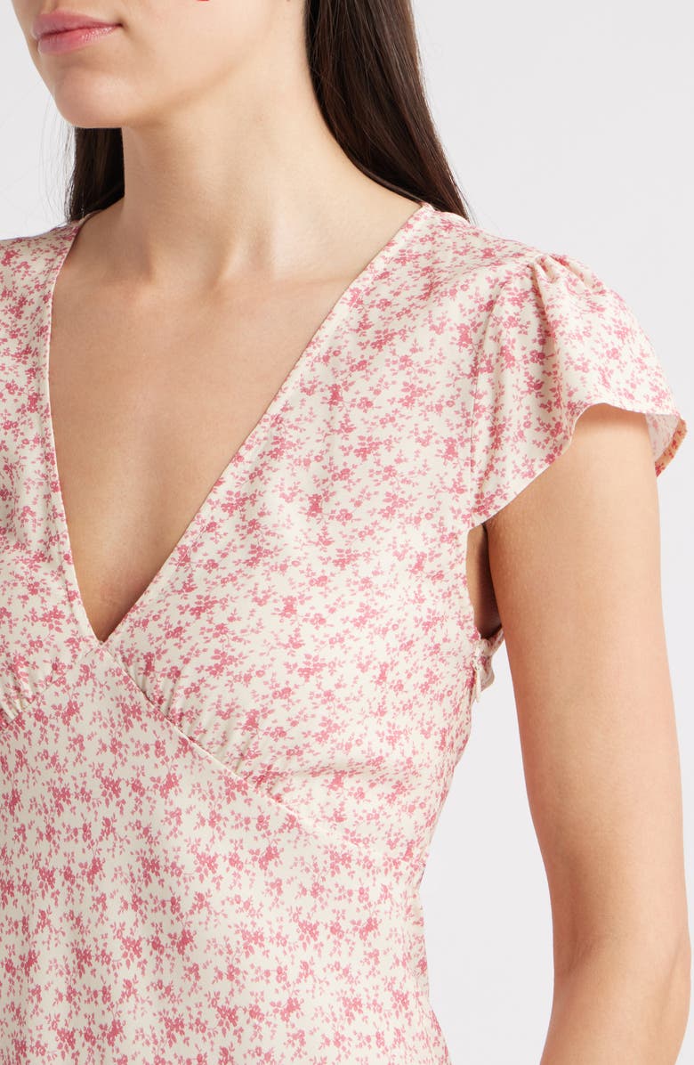 Faithfull the Brand Esson Midi Dress, Alternate, color, Sakura Floral