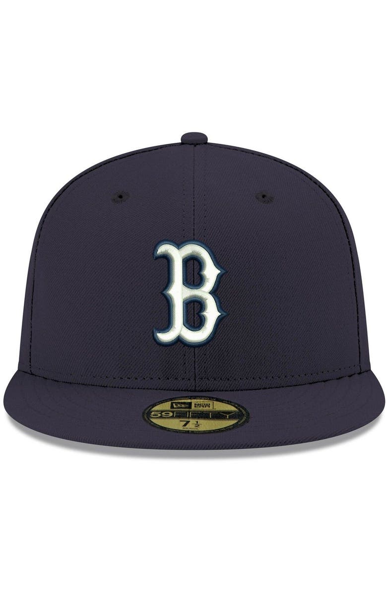 New Era Men's New Era Navy Boston Red Sox White Logo 59FIFTY Fitted Hat, Alternate, color, Navy