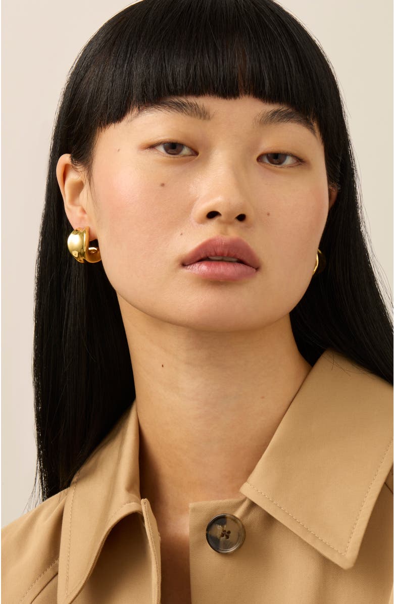 Jenny Bird Doune Chunky Hoop Earrings, Alternate, color, Gold