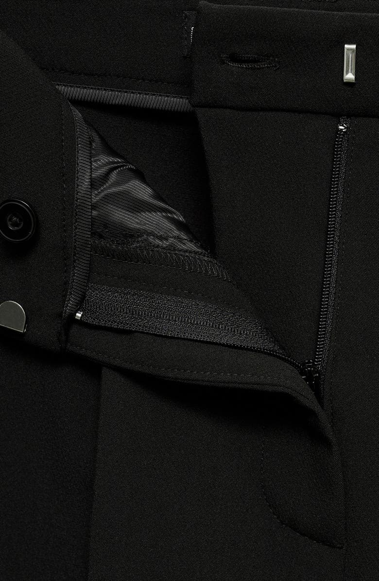 MANGO Pleat Front Stretch Straight Leg Pants, Alternate, color, 