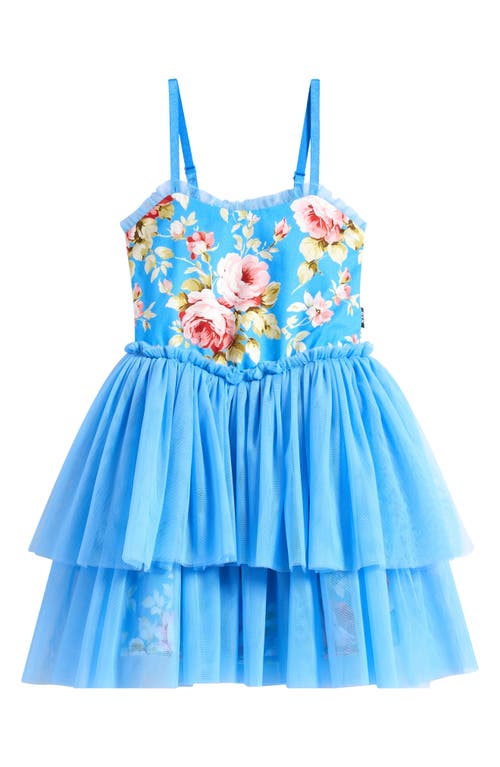 Rock Your Baby Kids' Darcy Sweetheart Tulle Sundress In Blue