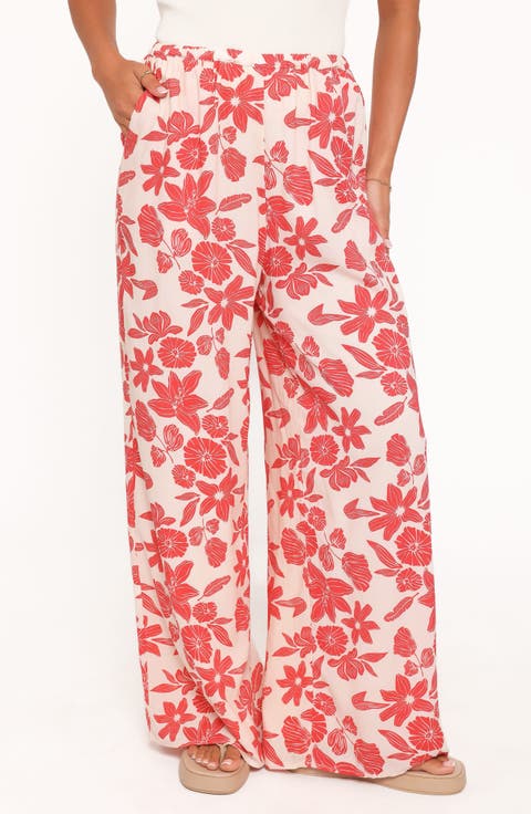 Lira High Waist Floral Print Pants