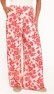 Petal & Pup Lira High Waist Floral Print Pants