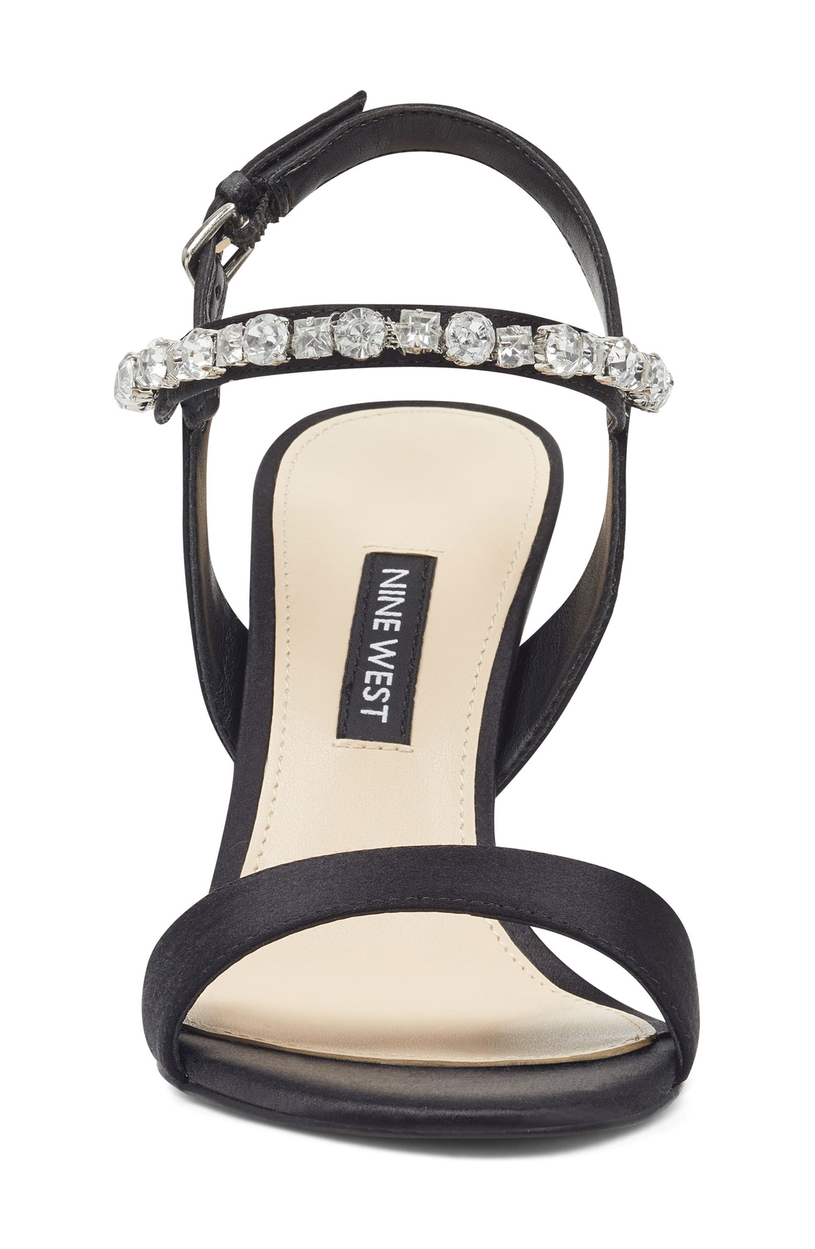 Nine West Madison Crystal Embellished Sandal, Alternate, color, 